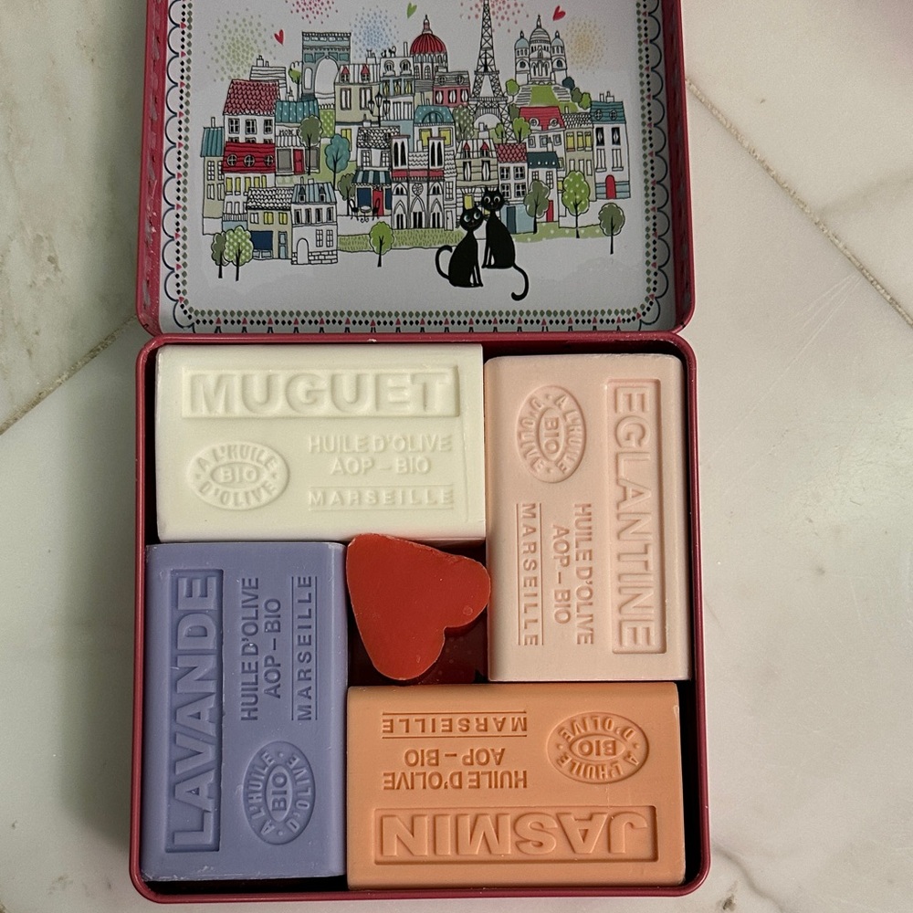 Marseille French Soap Set in Tin